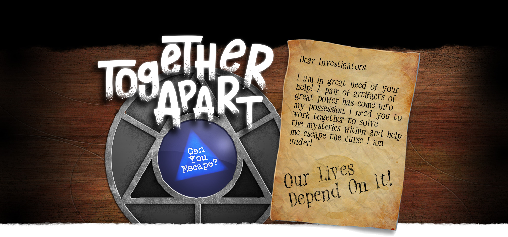 Virtual online escape room: Alone Together 2 - Together Apart